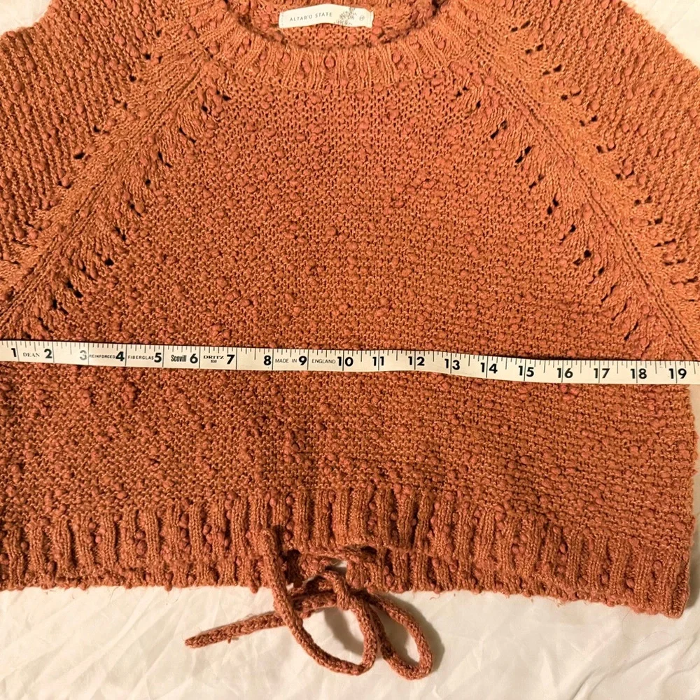 Altar'd State Terracotta Crew Neck Sweater - Picture 8 of 9